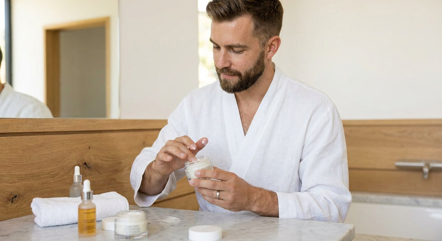 Skincare routine for men before their wedding day