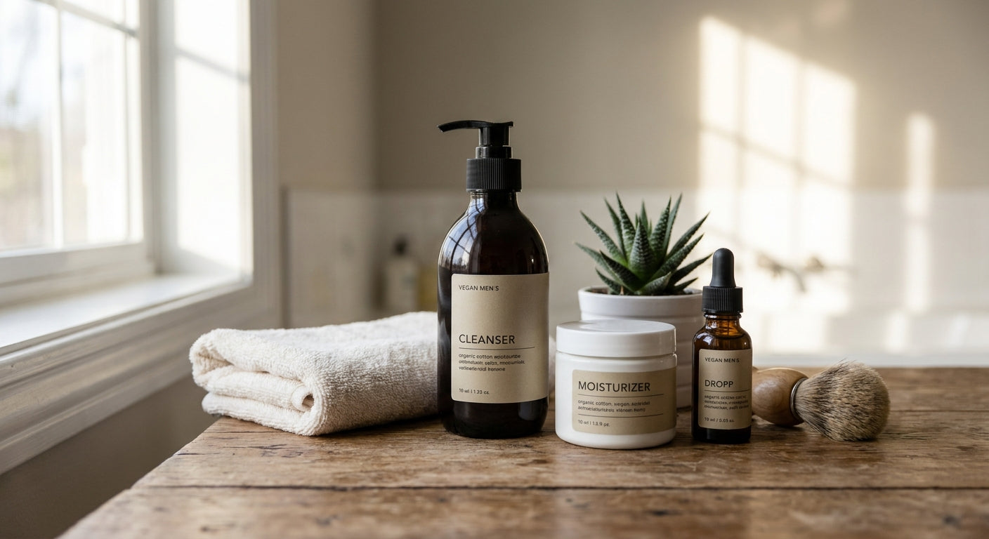 Best vegan skincare set for men starting out