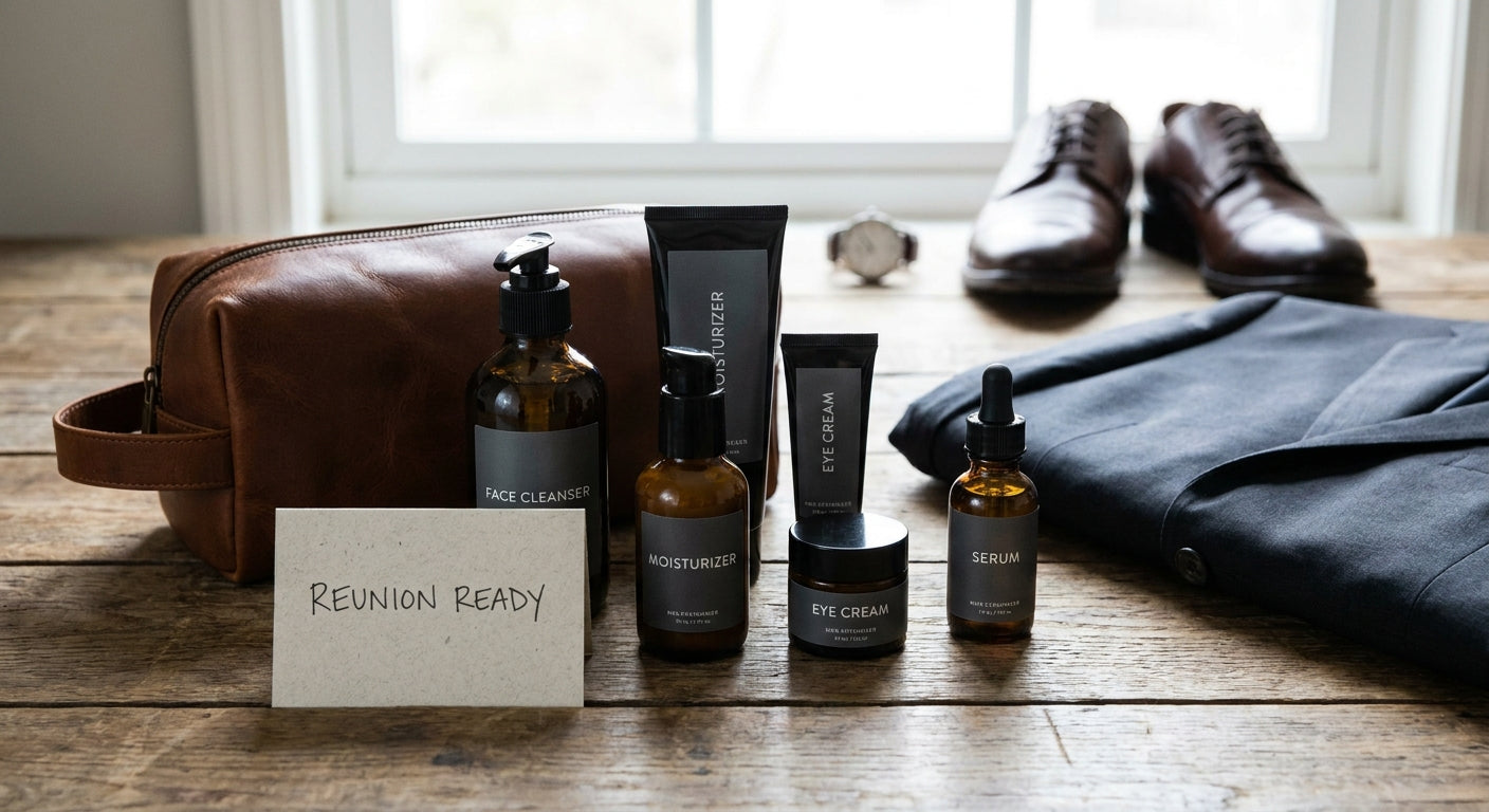 Best skincare set for men prepping for a reunion or big event